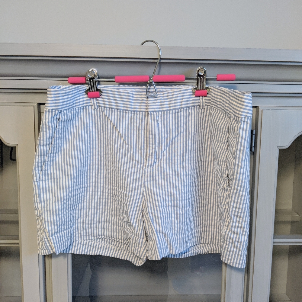 💝BOGO💝 Lightweight Blue Seersucker Shorts